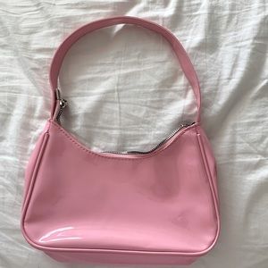 glossy bubblegum barbie pink baguette